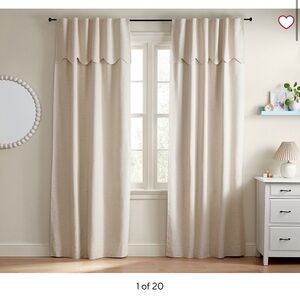 Pottery Barn Kids Cream Curtains